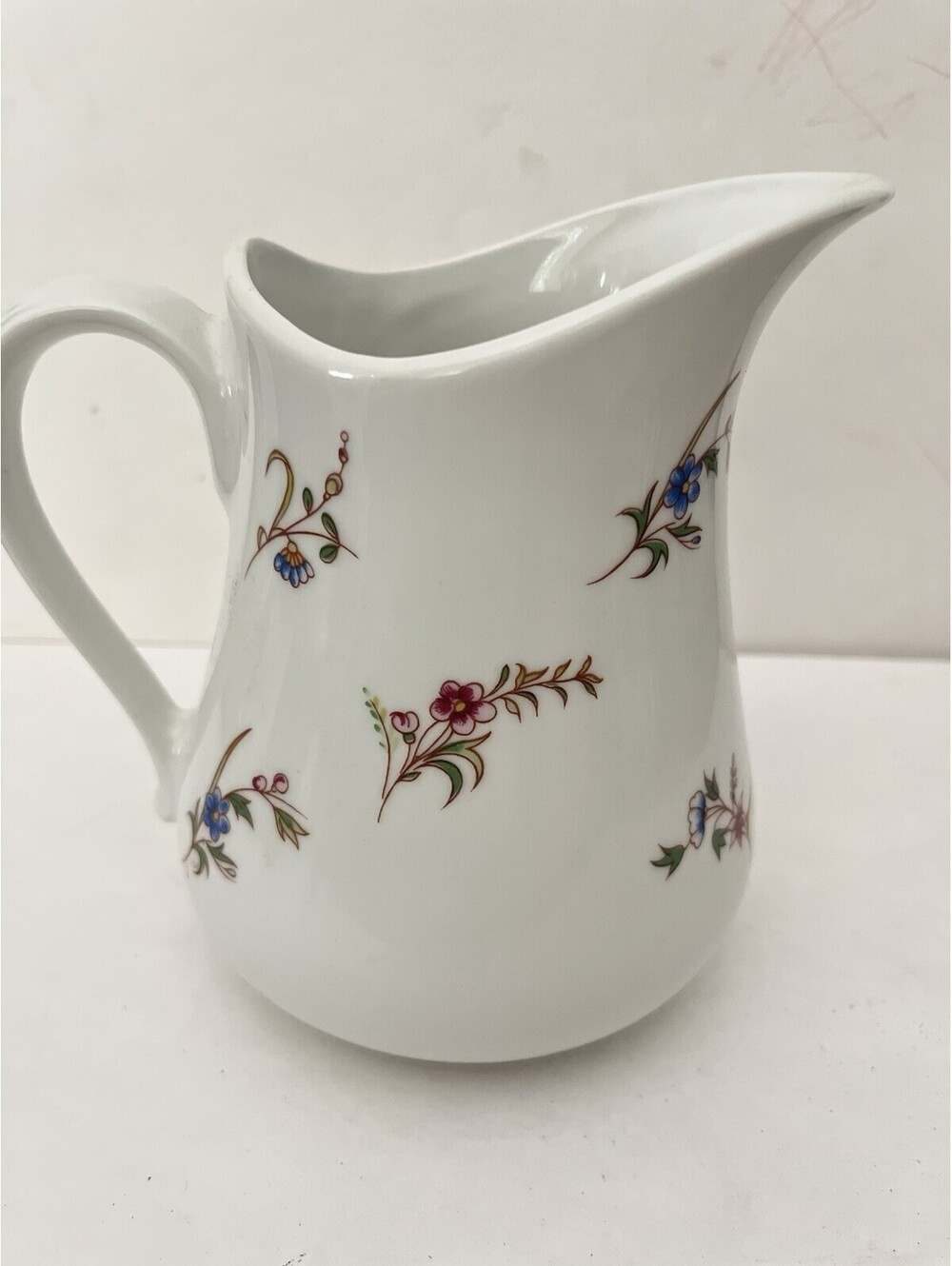 BIA International Cordon Bleu Collection Creamer/Pitcher 6.5" White W/flowers
